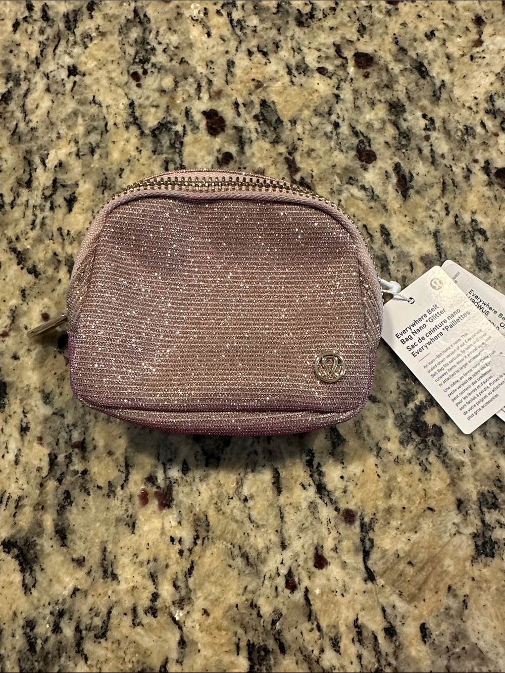 lululemon athletica Pink Sparkle Cosmetic Pouch